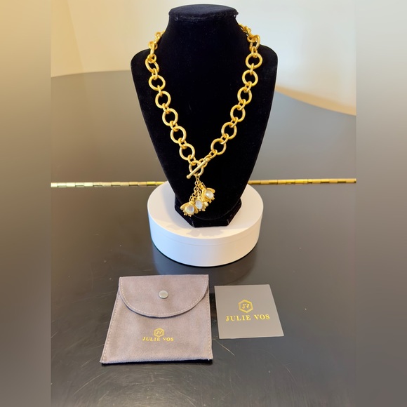 NWT Authentic luxury spring summer Julie Vos Bee Charm Statement Necklace - Picture 4 of 17